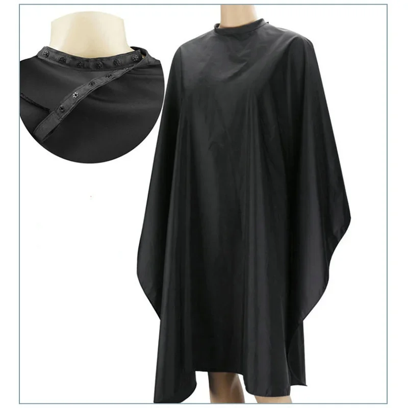 

Black Hair Cutting Cape Pro Salon Hairdressing Cloth Gown Barber Silicone Neck Hairdresser Apron Haircut Capes Wholesale