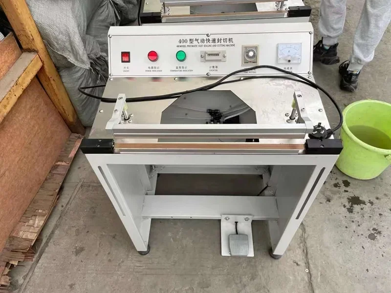 

QD-400 Pneumatic Sealing and Cutting Machine Tail Cutting Machine Film Cutting Machine