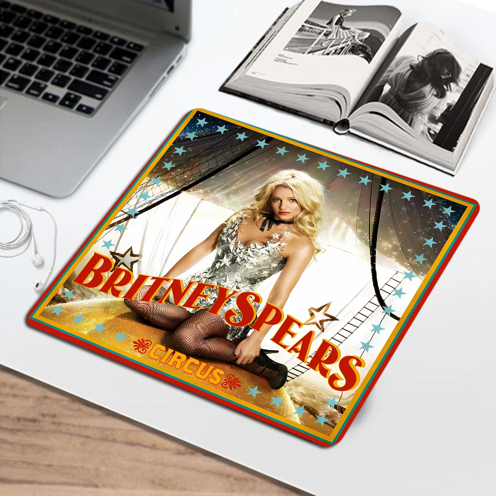 Singer B-Britney S-Spears Mousepad Anti-Slip Gaming Mouse Pad Gamer Desk Mat Keyboard Pad Decoration Mause Pad Office Desk