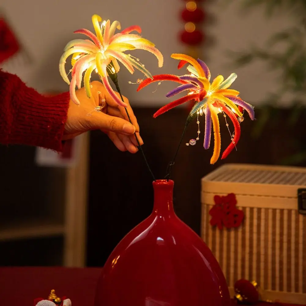 New Handmade New Year Glowing Twisty Stick Multistyles 15*22cm DIY Bouquet Material Kit Colorful Children's Toy Item