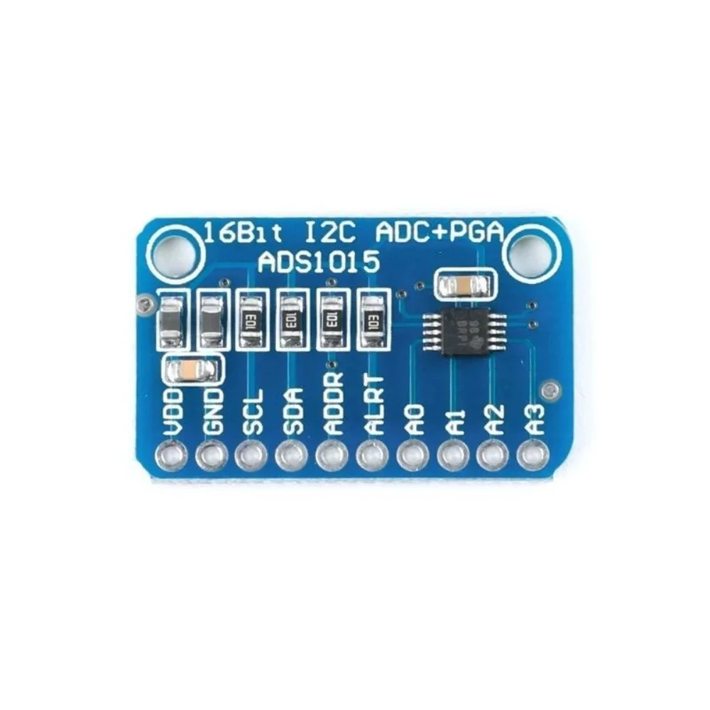ADS1015 12-Bit ADC Module 2Pcs 4-Channel I2C Programmable Gain PGA Low Power 2.0V-5.5V for Arduino ESP32