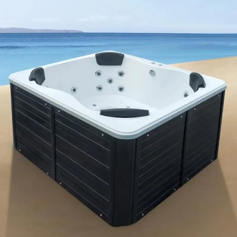 Outdoor Hot Hub for Multi-person,Big Constant Temperature Swimming Pool,Acrylic Large Garden Yard Home Massage Spa Bathtub