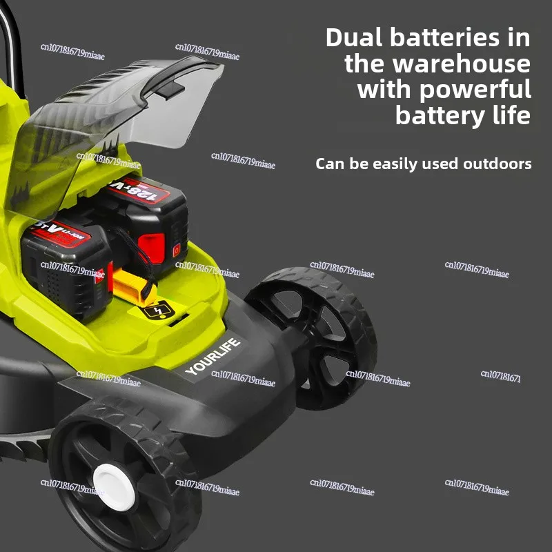 Brushless 40V Lawn Mower Electric Lawn Mower Household Weeding Lithium Battery Trimmer Hand Push Lawn Mower