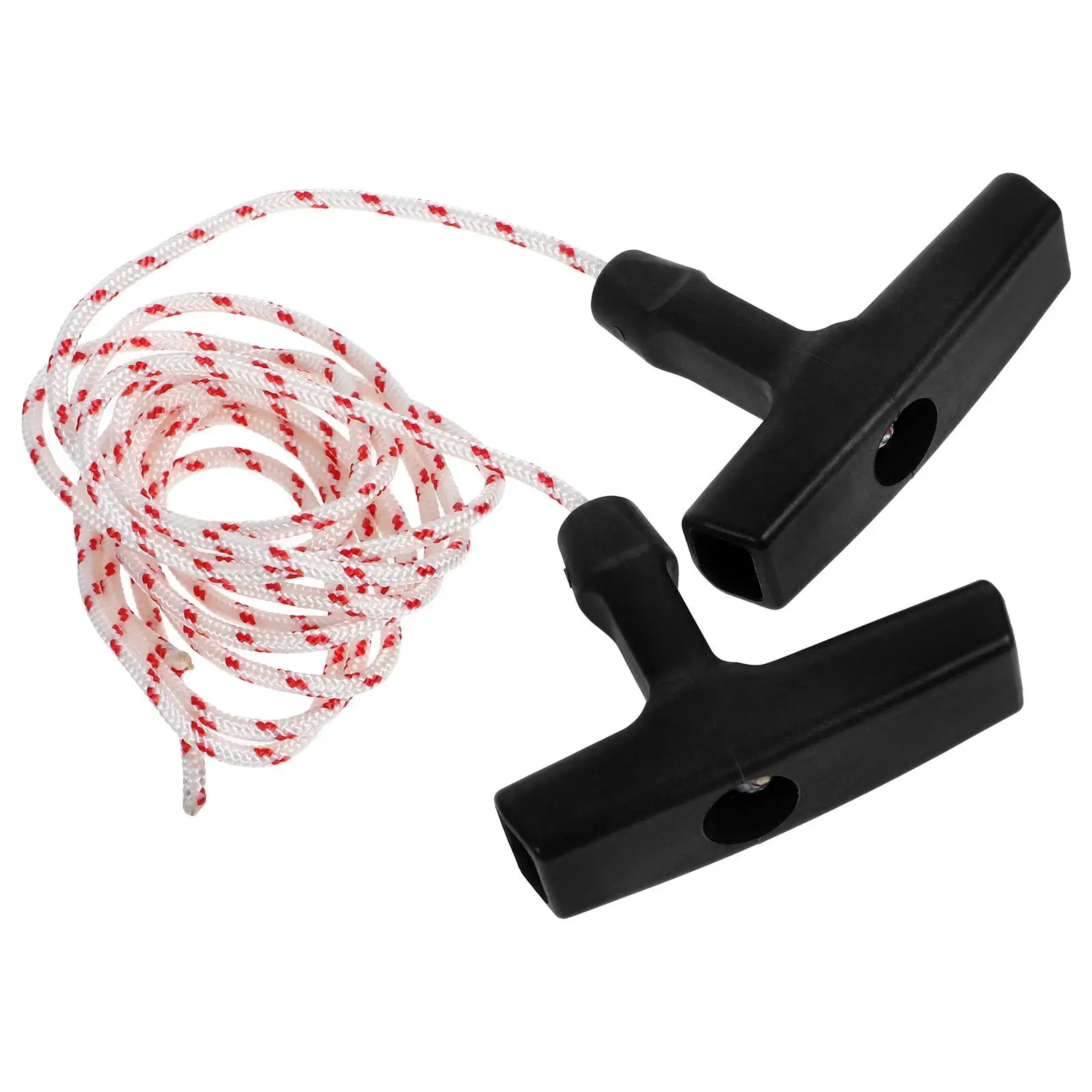 

2 Pcs Lawn Mower Pull Starter Handle Rope for Gasoline Engine Recoil Launcher Plastic Supplies Accessories Part