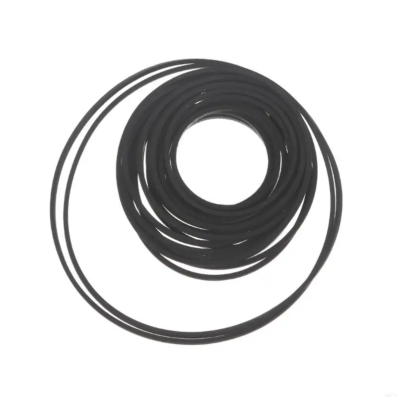 حزمة من 20 حزام مطاطي مربع مطوي مقاس 1 مم للمسجلات DVD Walkman 20 قطعة