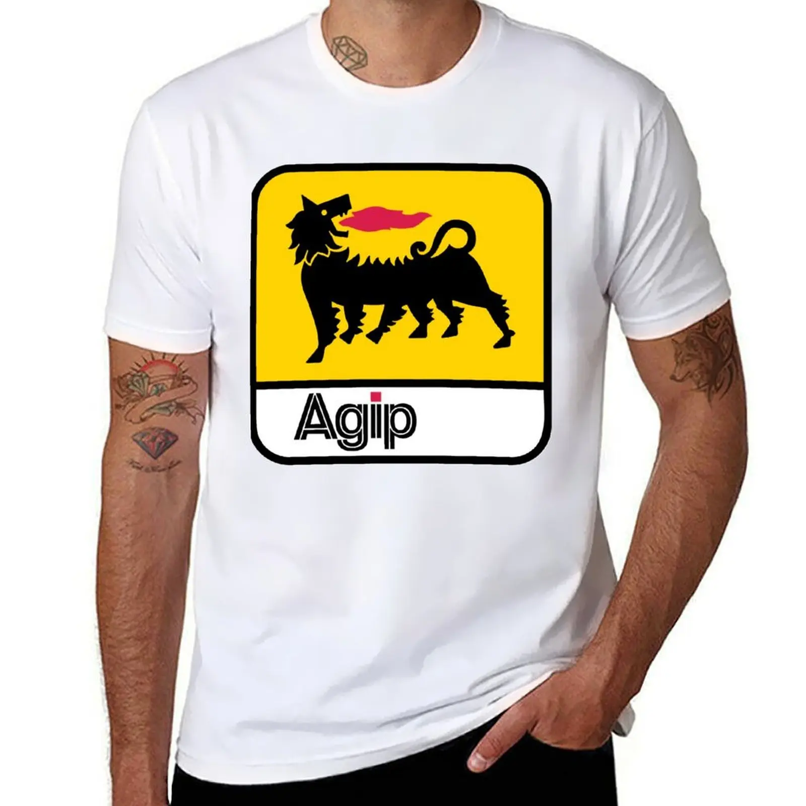 

Agip T-Shirt man t shirt designer t shirts for man pack white T-Shirt