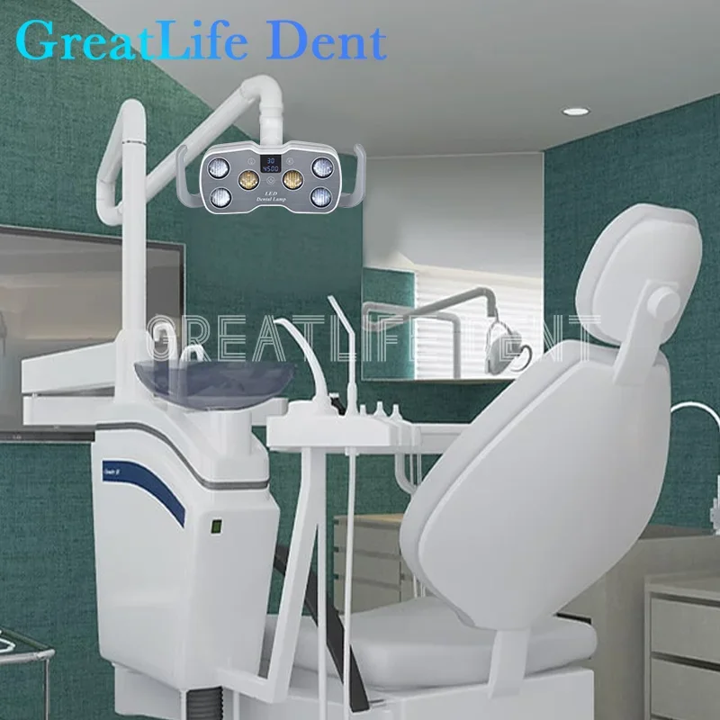 GreatLife-Unidad de silla Dental Dent, lámpara de operación Oral, 6 LED, luz quirúrgica, 9w, 6 Led