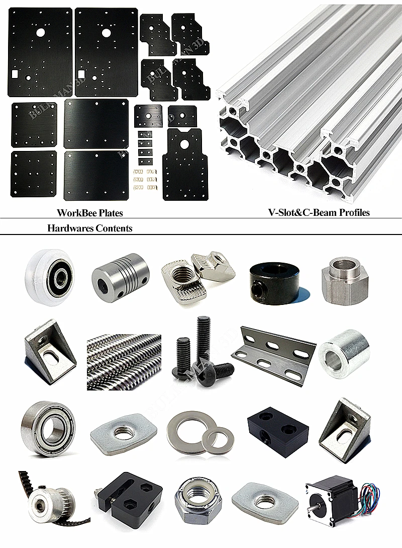 Pacchetto smontato fai da te Router di CNC telaio incisore macchina per incisione Laser 500x750 750x750 750x1000 1000x1000 1000x1500 1500x1500m