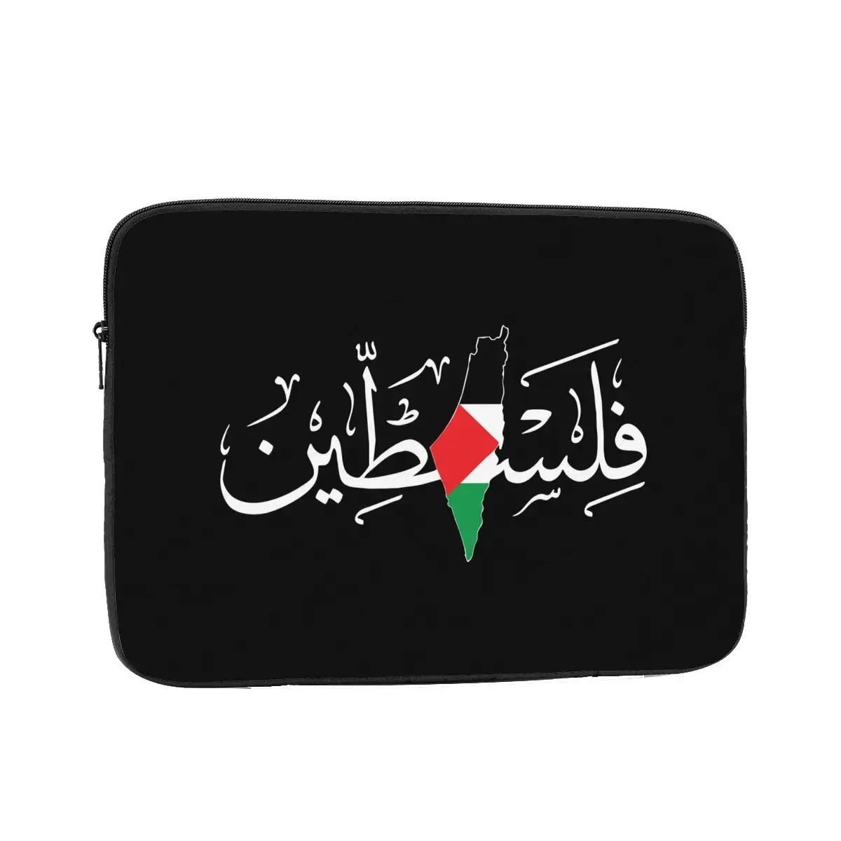 Palestinian Arabic 10 12 13 15 17 Inch Laptop Bag Sleeve Notebook Bag Case Palestine Solidarity Flag Map Shockproof Case Bag