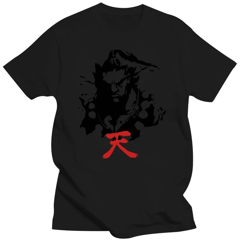 Akuma Japanese Kanji T Shirt Street Fight Ryu Ken Retro Gamers Gift Men T Shirt 2019 Summer Male O-Neck Men T Shirts