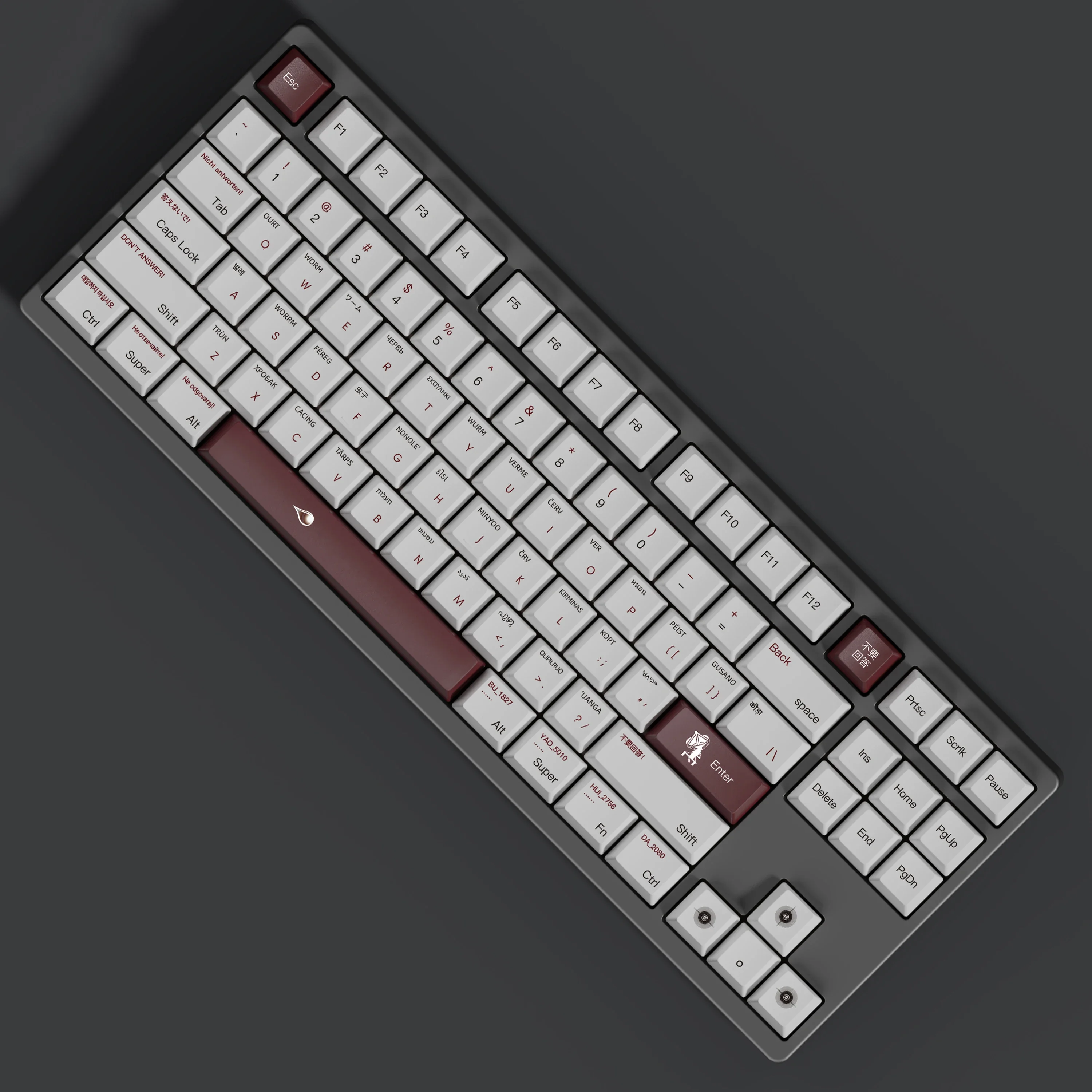 

Customized keyboard pbt sublimation original height keycap split space-NO.1379
