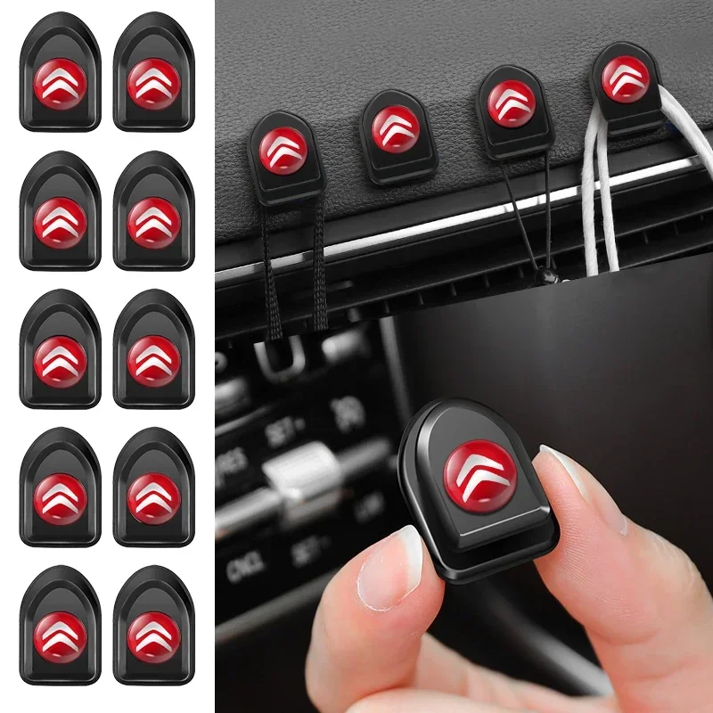 

4Pcs Car Hooks Organizer Storage For Citroen C2 C3 C4 C5 C1 Elysee Berling Xsara Picasso Saxo Cactus DS3 DS4 DS6 Accessories