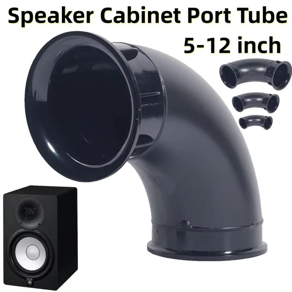 Air Ports Black Speaker Port Tube Curved 5-12 Inch Bass Air Port Reflex Tube