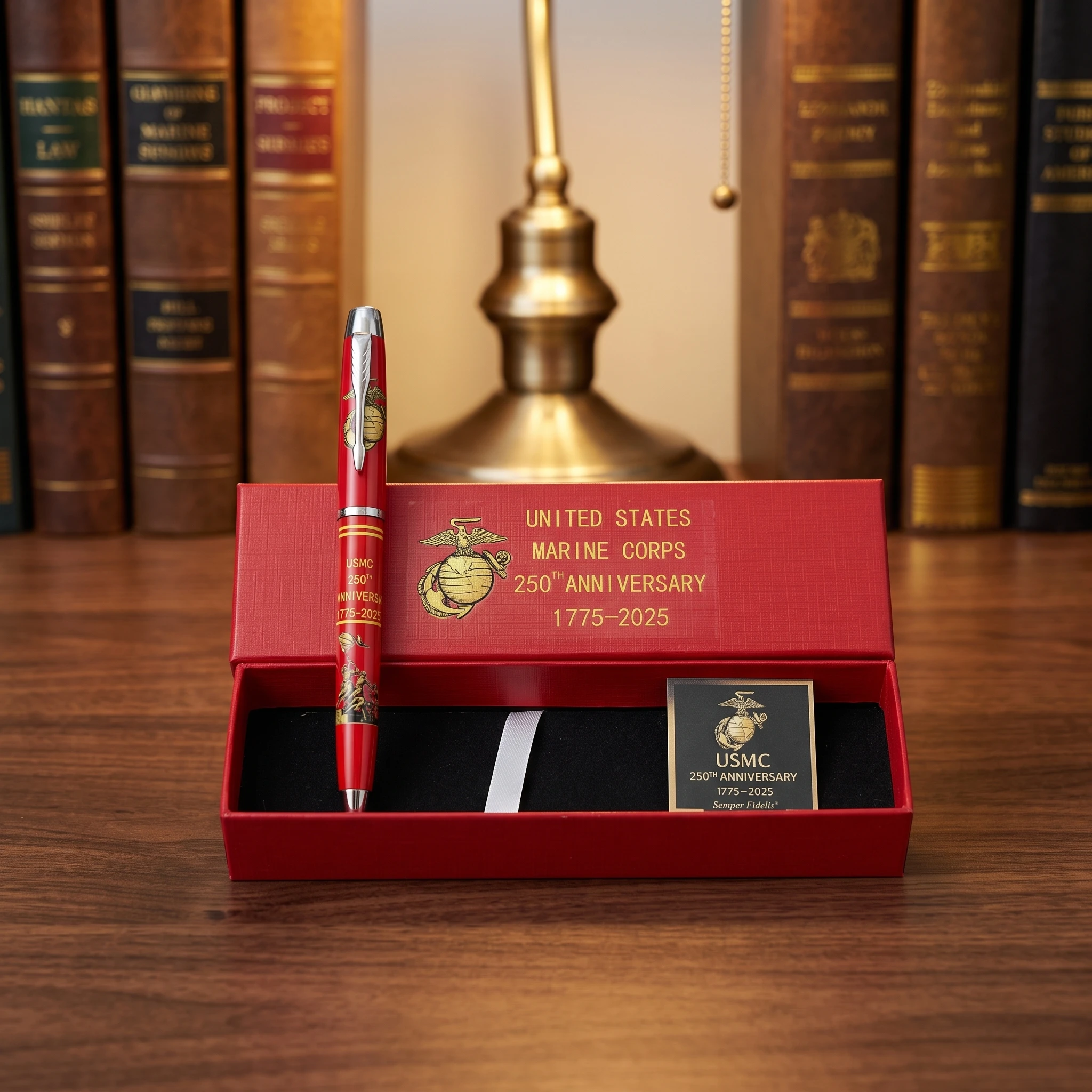 United States 250th Anniversary Commemorative Red Pen Set Sticker Pattern Pen Bodies Educational Office School Supply