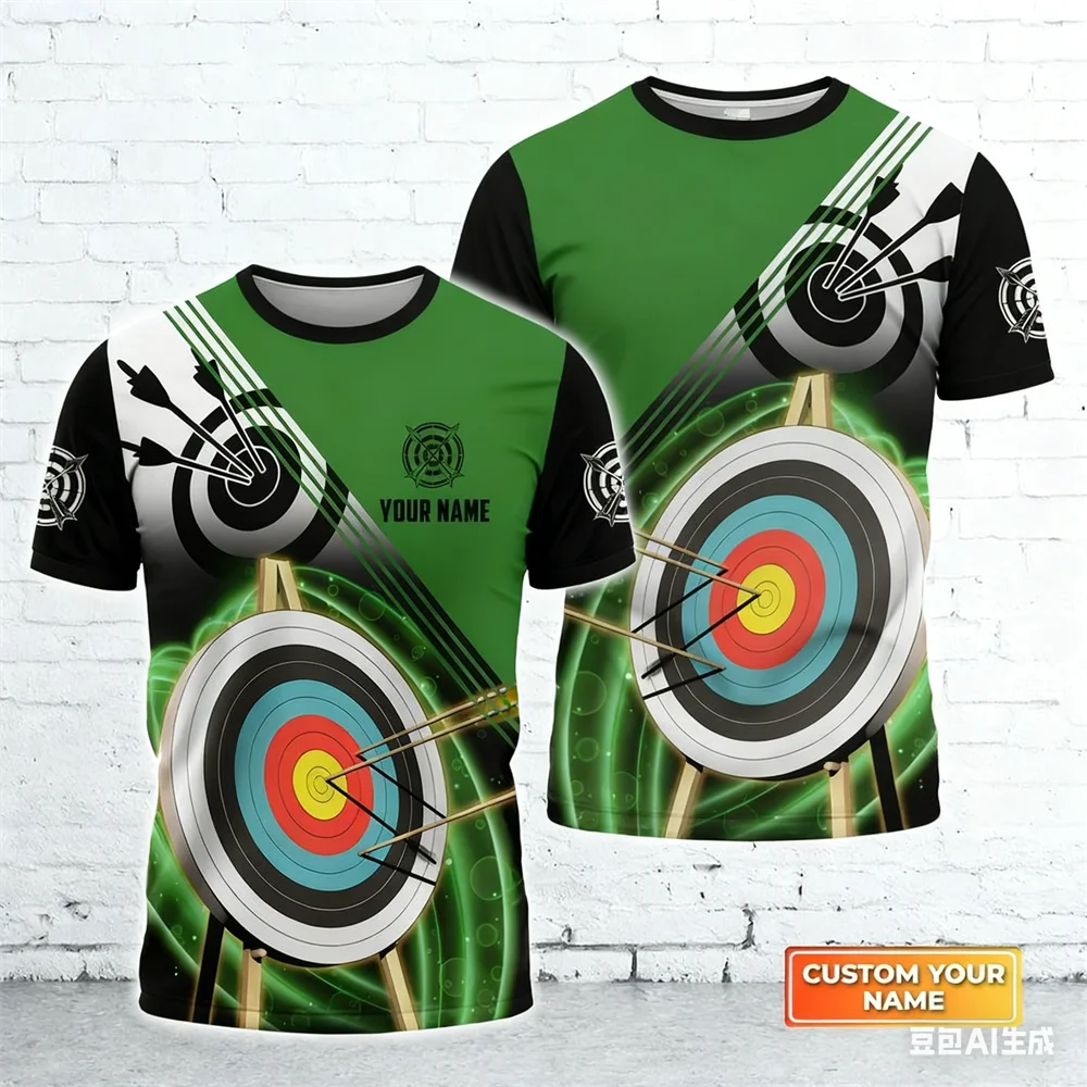 Мужская футболка с 3D-печатью, персонализированное имя охотника