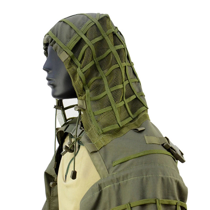 Ghillie-Anzug, taktischer Scharfschützmantel, Viper-Kappen, Jagdmantel, Material und Farbe optional, Tarnkleidung für Airsoft-Paintball – Detail 13