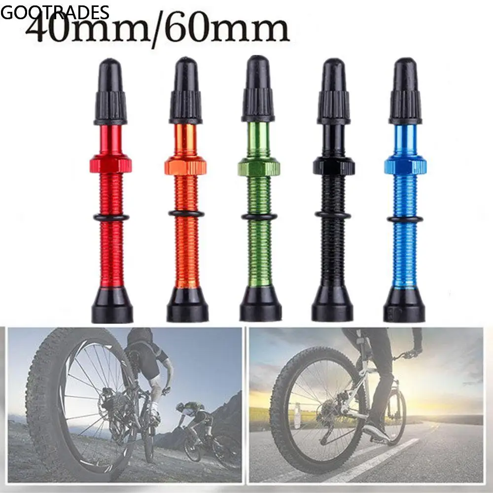 

Bike Parts 48mm Ultra-light Alloy Stem Aluminum Brass Presta Valve Extender Valves MTB Bicycle Tubeless Tire