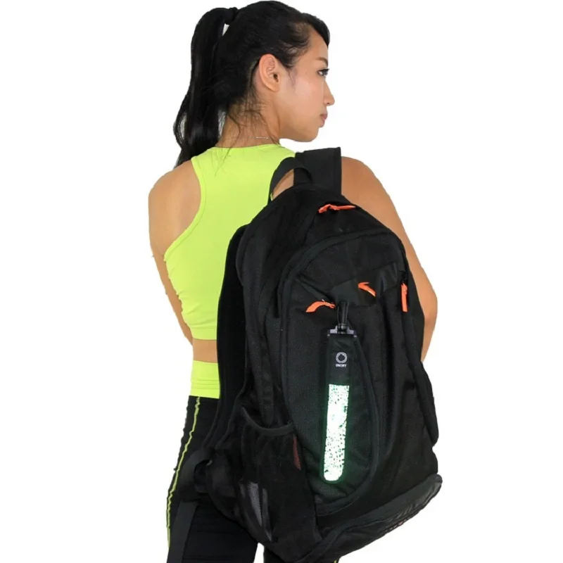 LED Glowing Luminous Reflective Backpack Hanging Light Night Running Safety Alert Wristband Outdoor Sport Armband Light