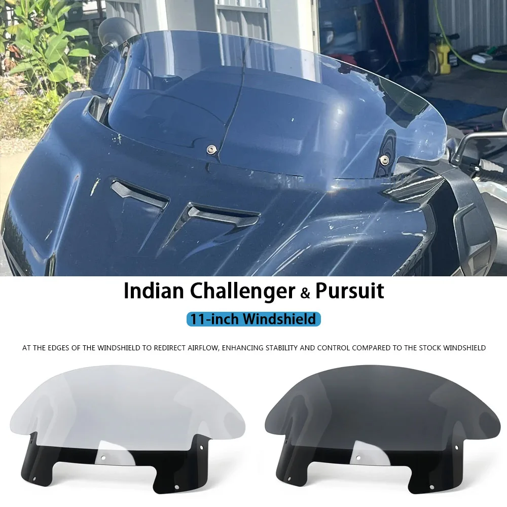 

For Indian Challenger PursuitI 2020-2025 New Front Wind Deflector Spoiler Air Deflector Windshield Protection Wind Deflector