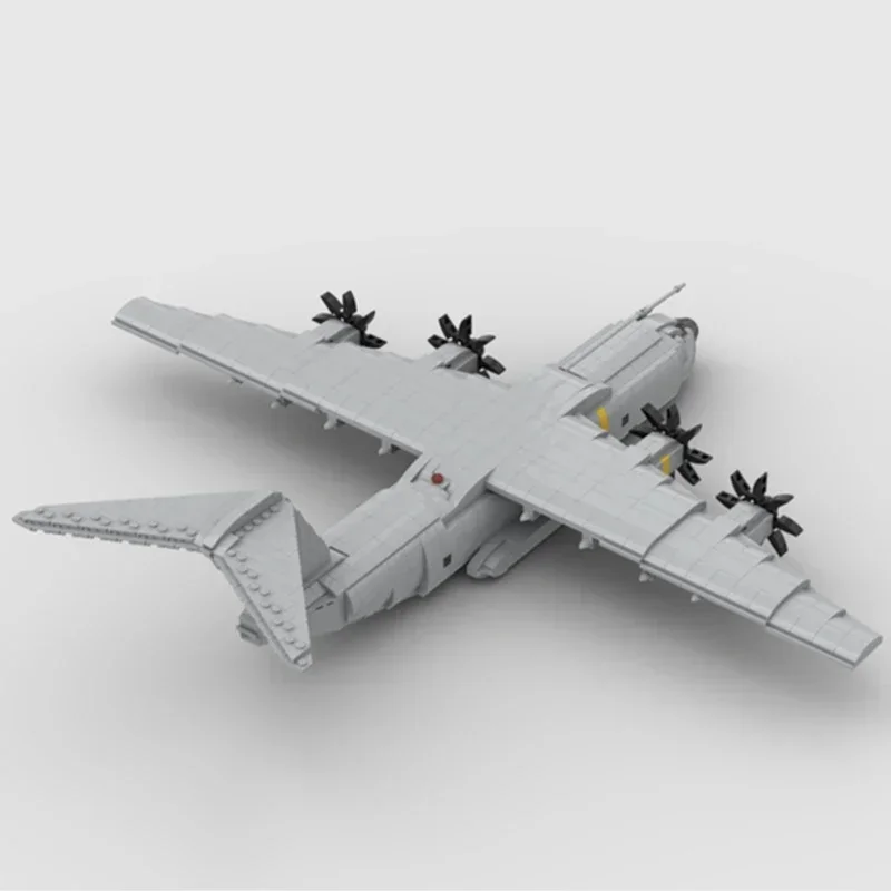 MOC-décennie s de Construction Modulaires en Briques, Modèle Militaire, Arme, Avion de Transport, Technologie, Cadeaux, Jouets pour Enfants, Ensembles de Bricolage