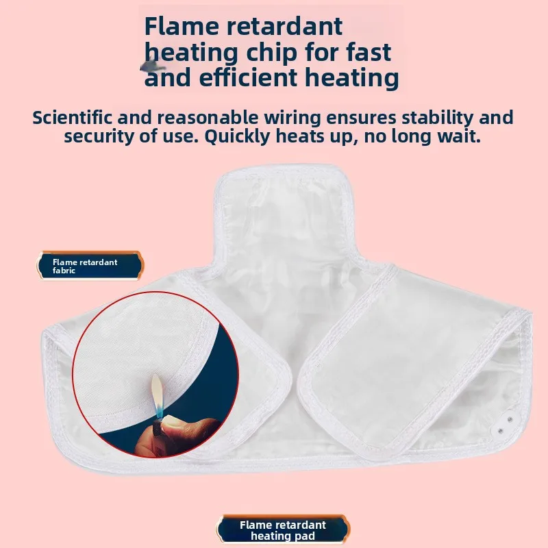 غلاف رقبة Moxa الكهربائي بألوان قوس قزح - مجموعة هدايا مع وسادة عشبية للكتف والظهر #3