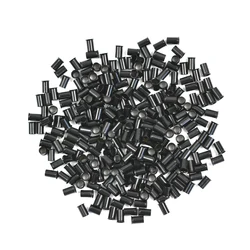 Micro anillos de tubo de cobre acampanados, eslabones de cuentas para extensiones de cabello i-tip, 3,4mm, 500 piezas
