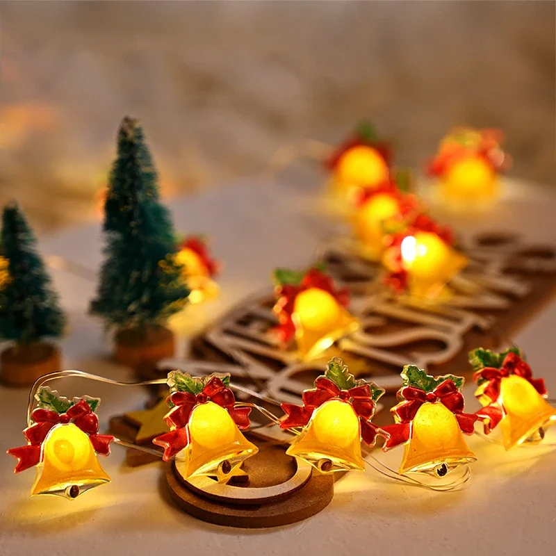 50/20 LED Bell Light String USB Plug Fairy Light Room Accessories Living Room Bedroom Decor Xmas Tree Wedding Party Garland