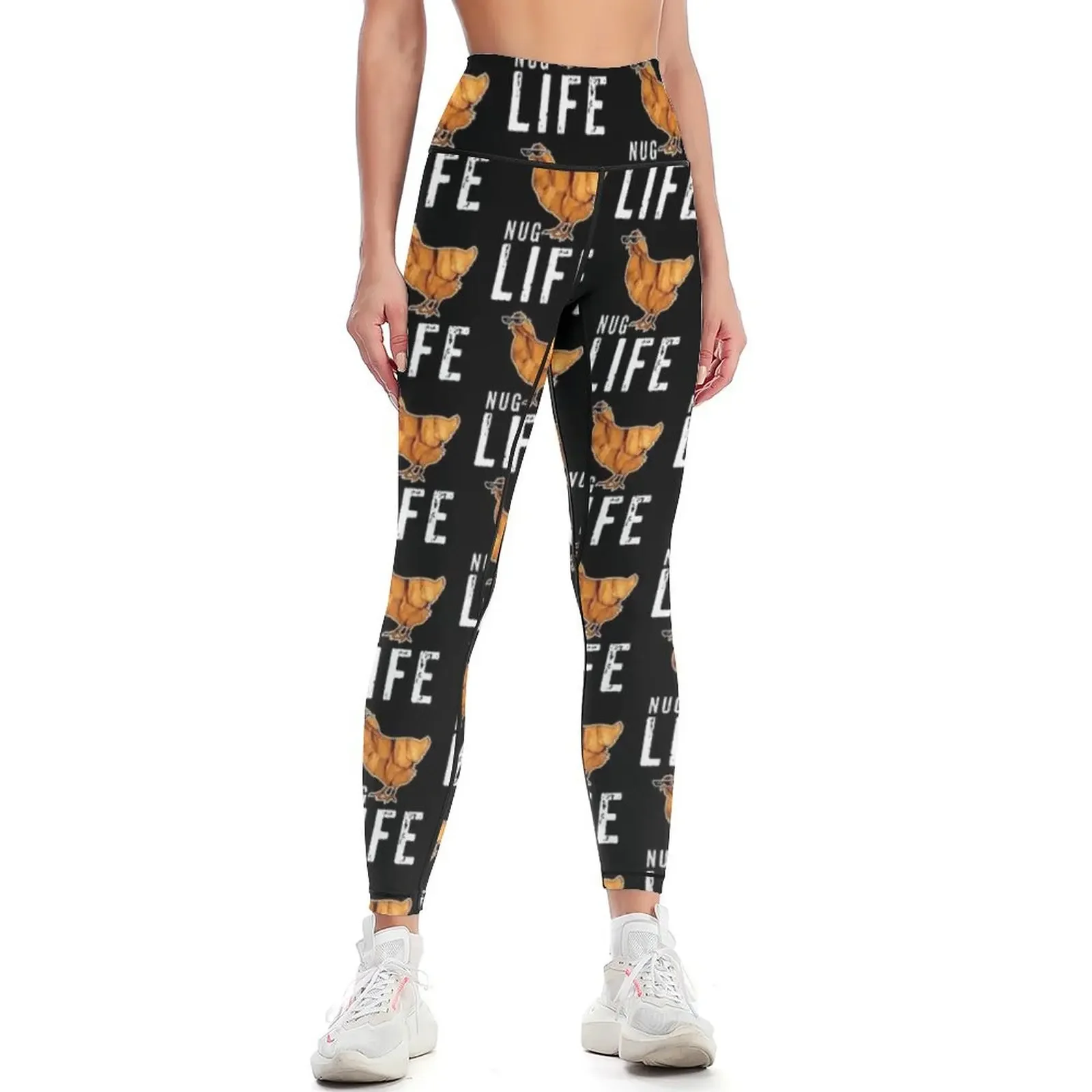 

Nug Life Funny Chicken Nuggets Shirt Meme Leggings legging pants raises butt Women's trousers Womens Leggings