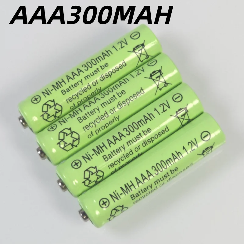 Batterie AAA Ni-MH 1,2 V 300 mAh rechargeable, longue durée de vie, pour voiture jouet, souris, clavier