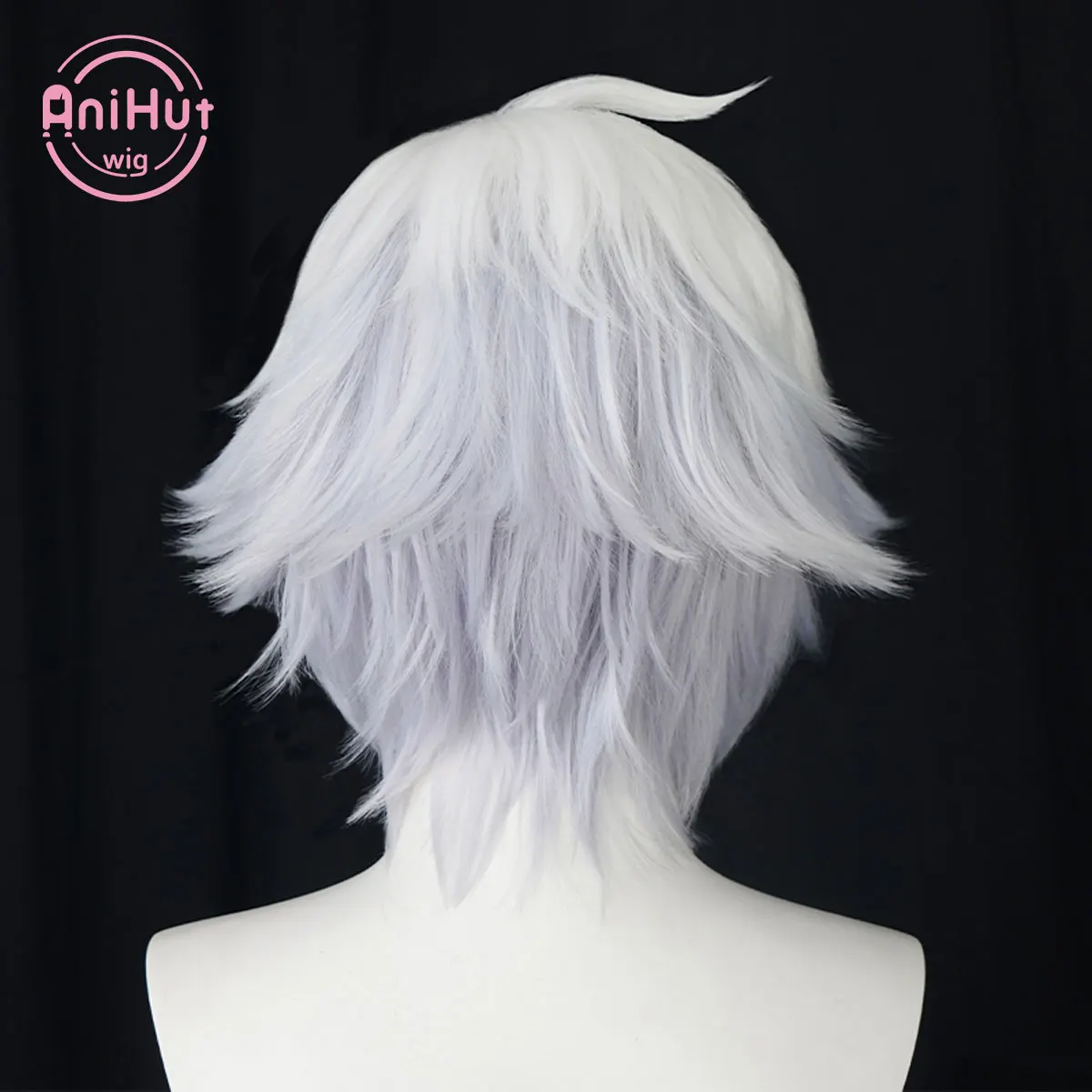 【AniHut】Sakata Gintoki Gin Tama Two Ver Cosplay Wig Heat Resistant Synthetic Cosplay Hair Gintoki Sakata Cosplay