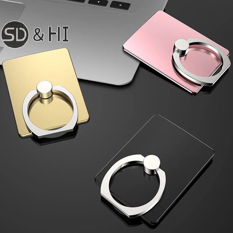 360° Degree Rotating Phone Holder Stand Bracket Finger Ring Round Smartphone Cellphone Ring Holders Mount Accessories