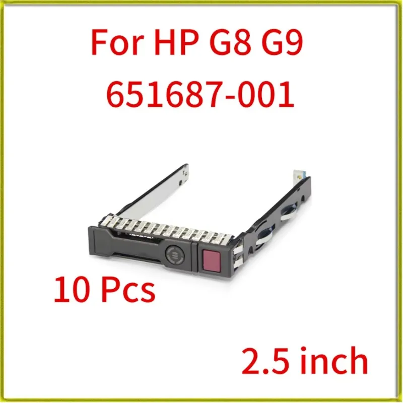 10шт 651687 -001 2,5-дюймовый кронштейн для жесткого диска SATA для HP DL380 DL360 DL160 DL385 G8 Gen8 Gen9 G9 с винтами