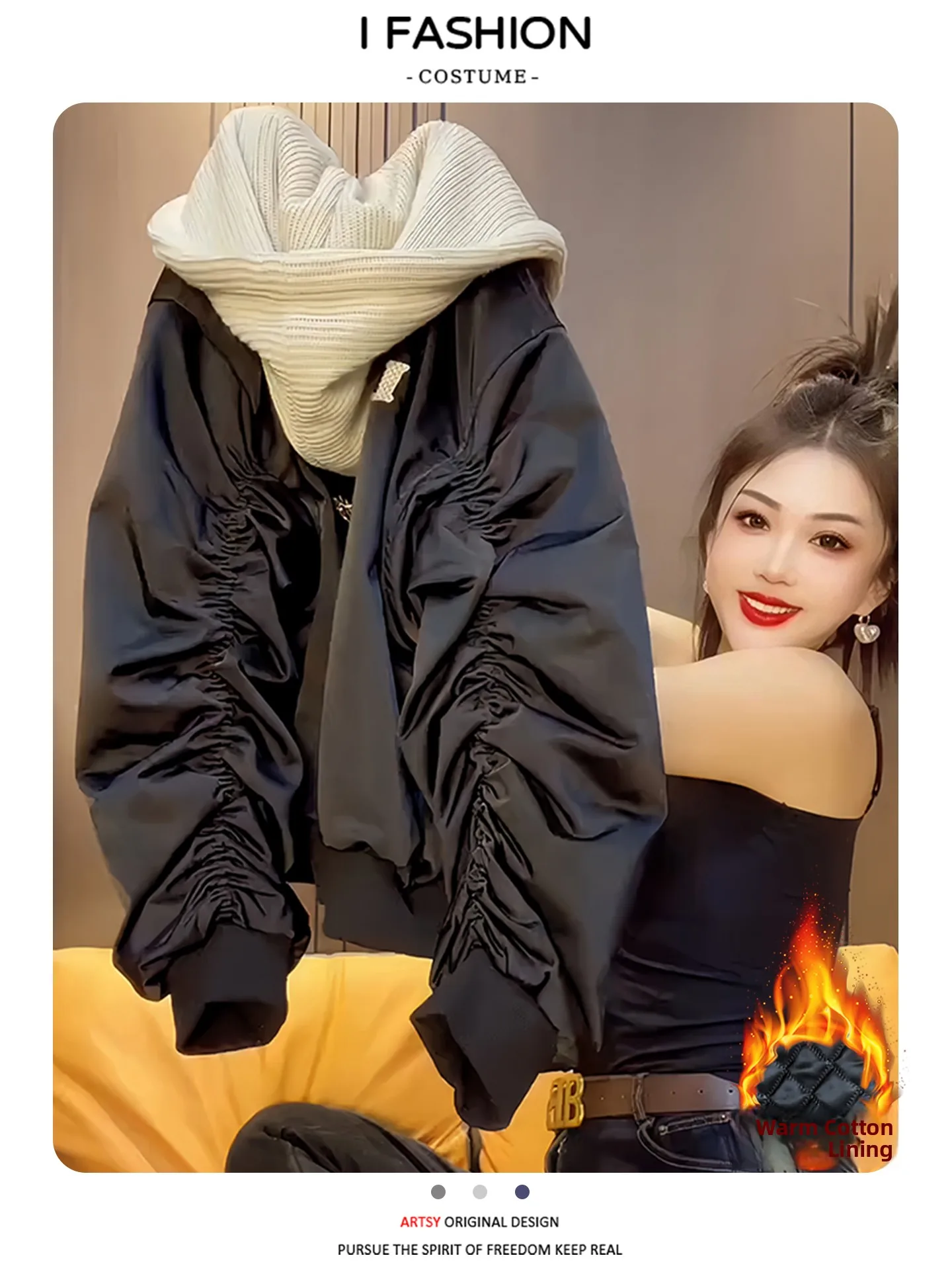 

Модная универсальная женская куртка 2026 года, новинка зимы, утепленная флисом, премиум-класса, для повседневной носки, элегантное пальто