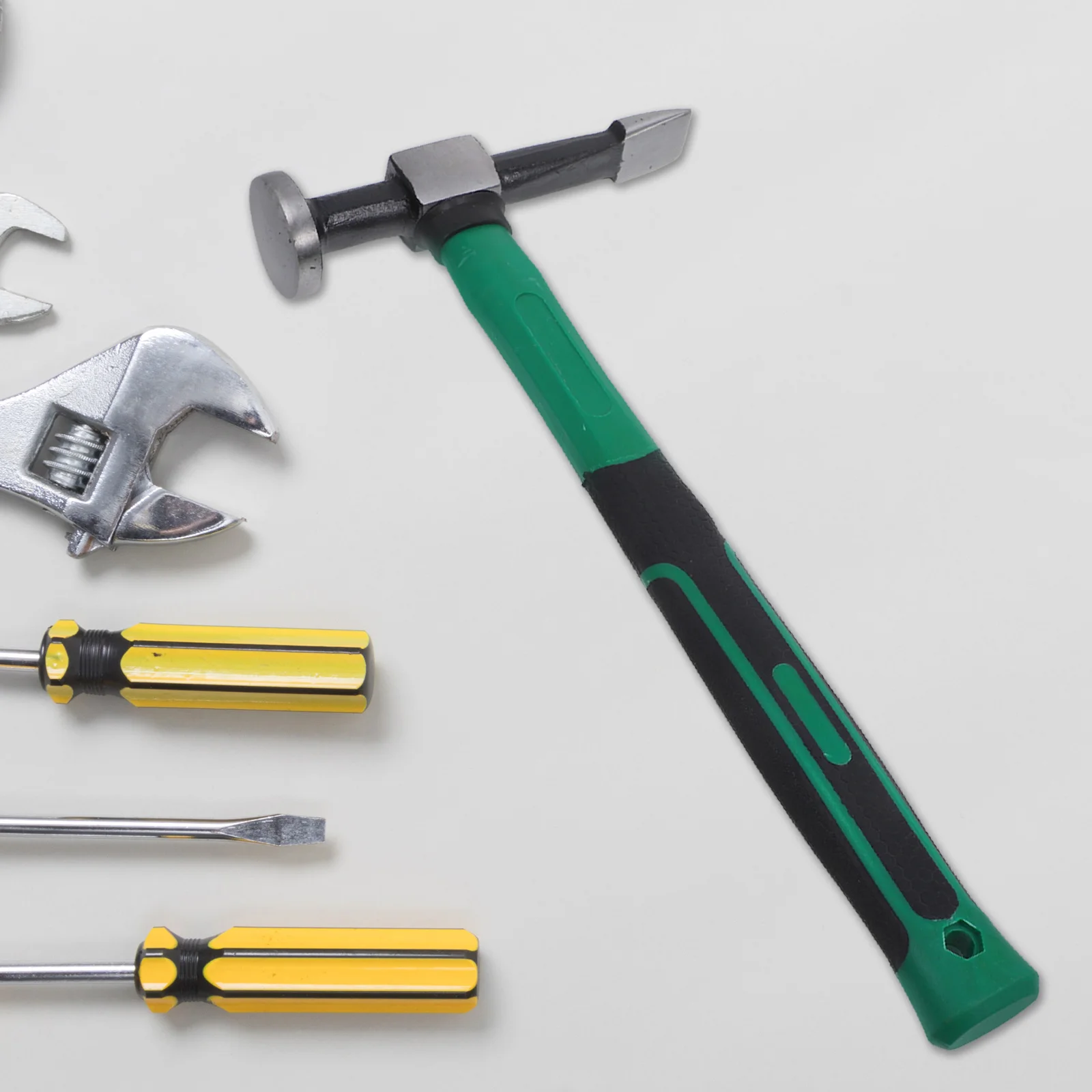 مطرقة إصلاح جسم السيارة الفولاذية مع رأس مسطح للمساحات الضيقة، أداة إزالة دنت السيارة المثالية لعمال الميكانيكا ومتجرها #4