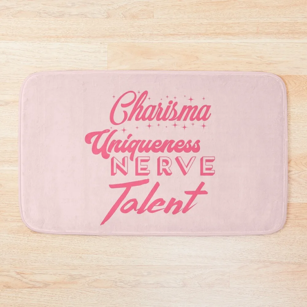 

Charisma, uniqueness, nerve and talent Bath Mat Entrance Doormat Bathroom Carpets Anti Slip Bath Stickers Mat