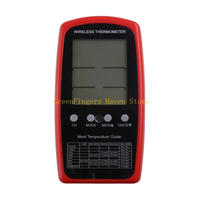 F68D Wireless Thermometer Convenient Digital BBQ Thermometer Kitchen Oven Thermometer Grill Smoker Thermometer