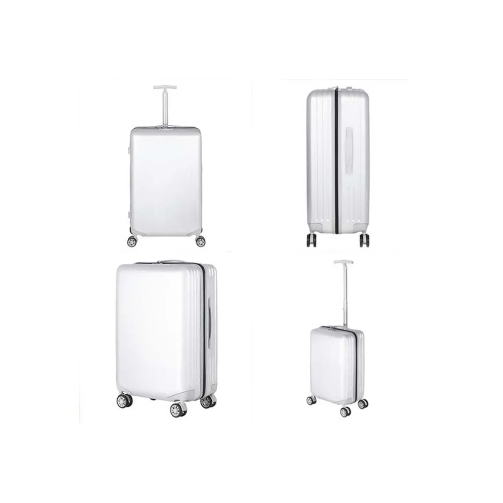 Conjunto de bagagem de material abs + pc, 3 peças, mala de viagem softside com rodas giratórias, 20 + 24 + 28 polegadas, conjunto leve de valise