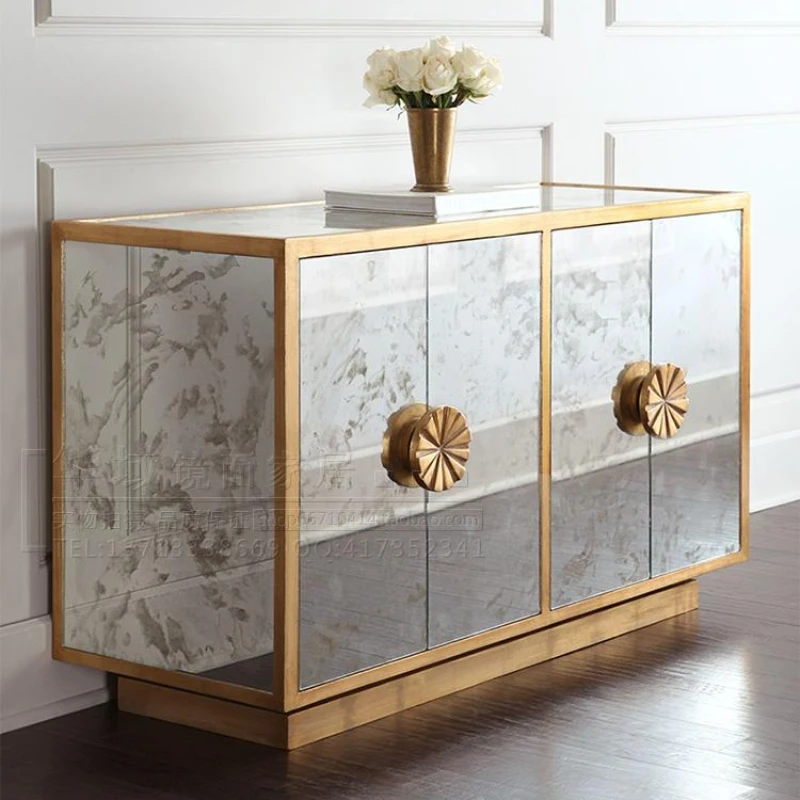 

European American style sideboard, floor cabinet, tea cabinet, entrance cabinet, partition cabinet, neoclassical HM-303