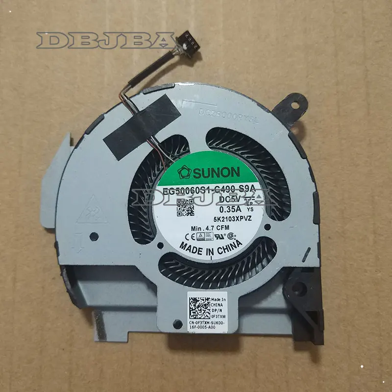 

CPU Cooling Fan for Dell Latitude 14 5411 0F3TXM EG50060S1-C490-S9A DC28000PYSL