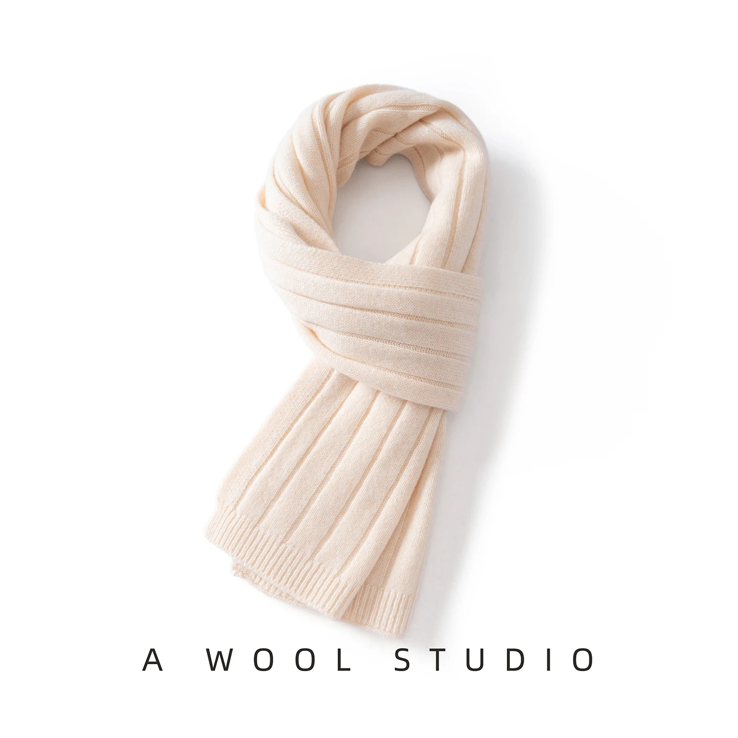 

100% качественный шерстяной шарф для женщин, зимний ветрозащитный вязаный шарф, уличный однотонный утолщенный шарф для защиты шеи, теплые шарфы 25x170 см