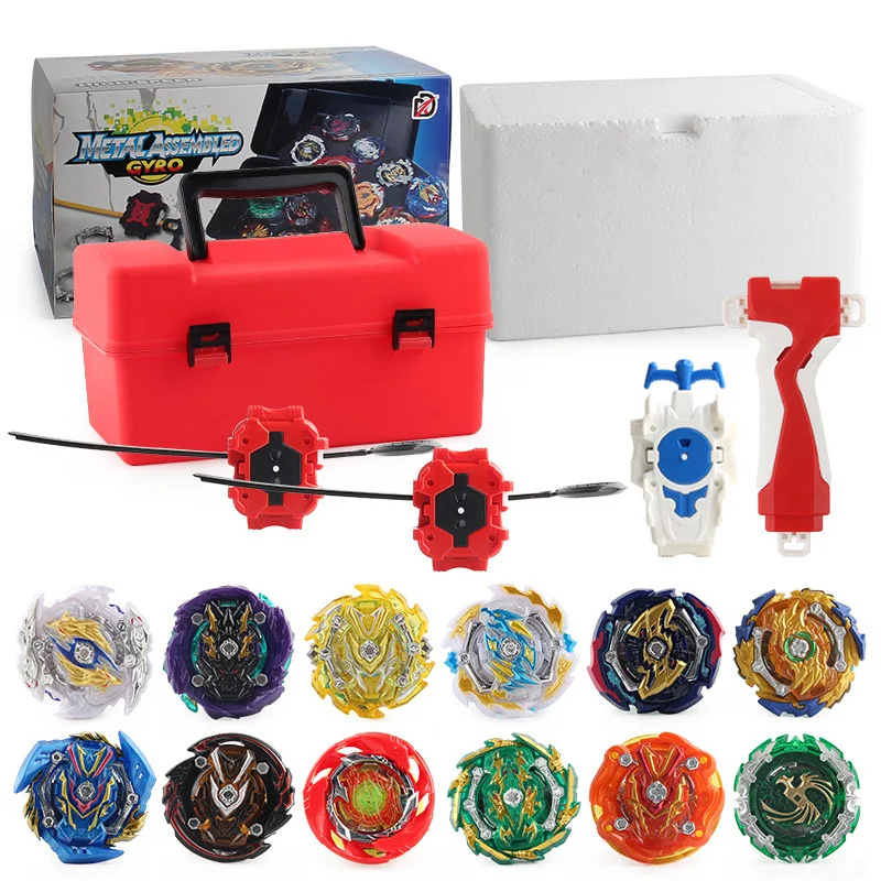 20 Burst Gyroscope Toolbox Sets With Bidirectional Transmitter For Combat Gyroscope Beyblade Spinning Toys Sale Top Spinner Toy