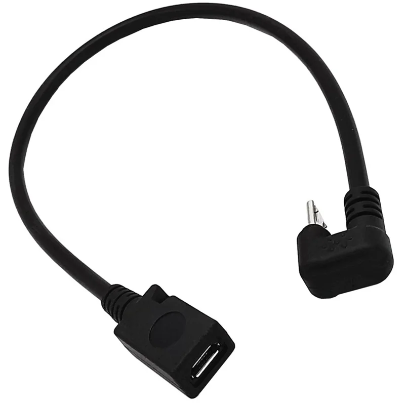 U Type 90 micro 5Pin make mobile data charging cable ANDROID PHONE TABLET PC game power transfer cable 0.3m