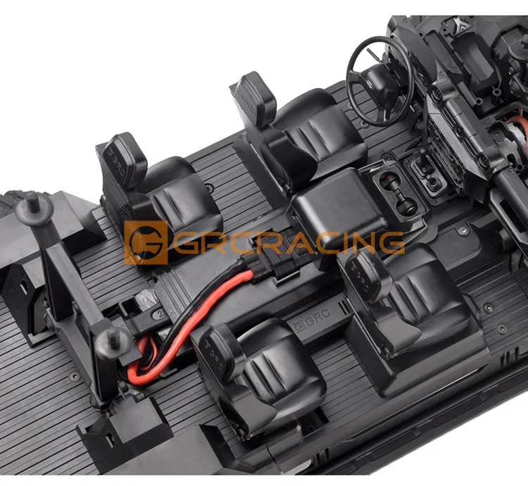 Traxxas TRX4 Defender Center Console Interior Seat Modification Parts Battery Cover with Armrest Box GRc G161BD