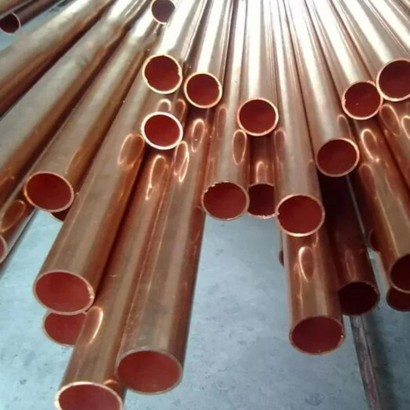 Tabung tembaga keras, pipa lurus OD 3/4/5/6/7/8/9/10/11/12/14/15/16mm 99.9% tabung Copper murni 1/2 buah panjang berongga 500mm