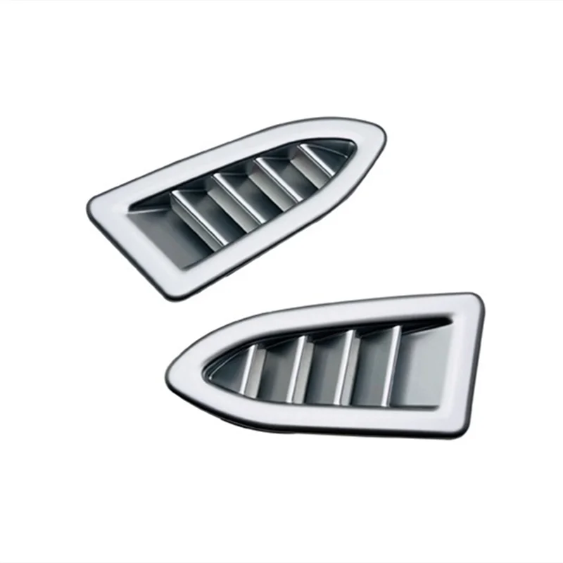 For Subaru Crosstrek Impreza 2024 Dashboard Air Conditioner Outlet Vent Frame Cover Trim Interior Accessories - Silver