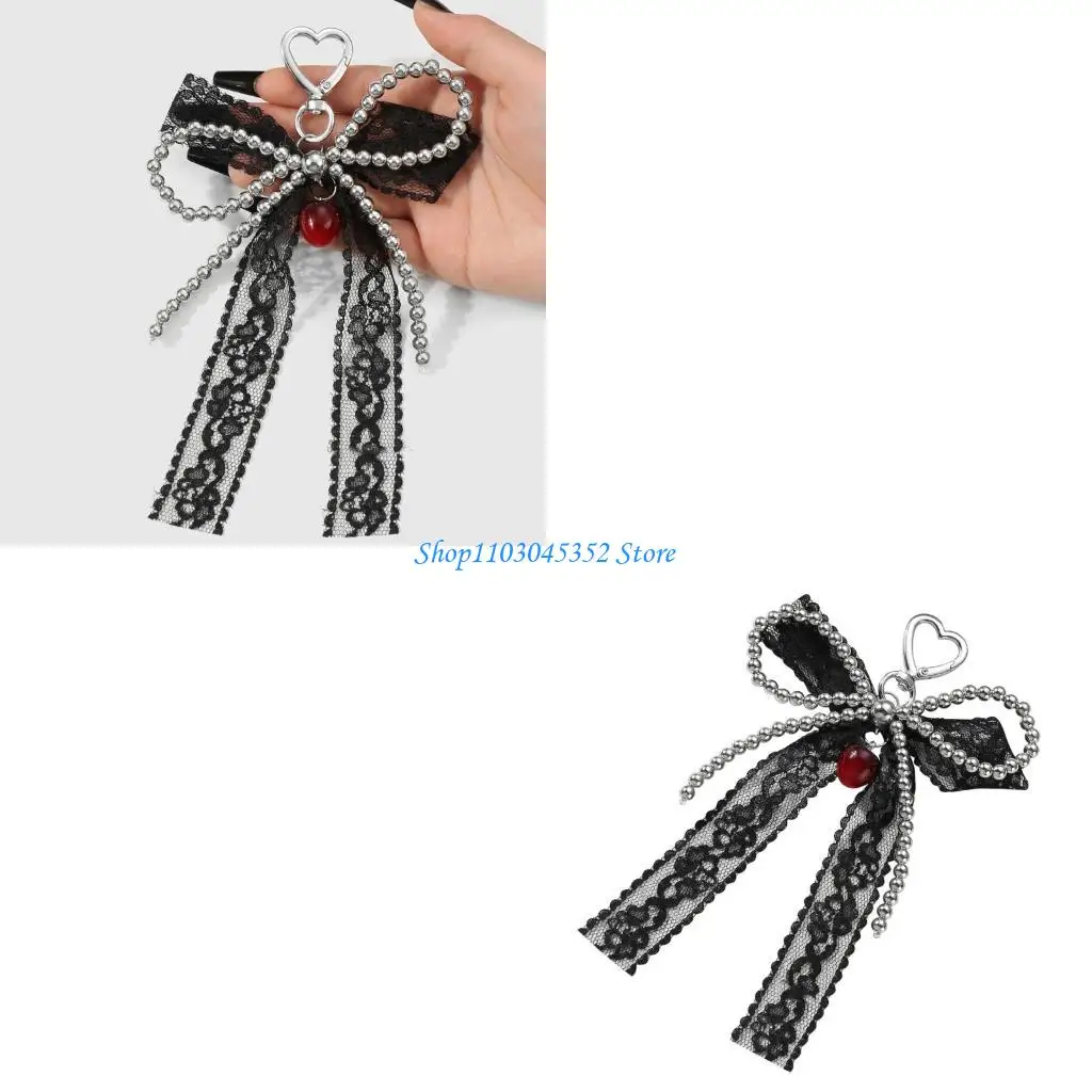 

Эстетическая металлическая сумка с бантами, очаровательный брелок с лентой, сумки, подвеска для женщин, стильное ювелирное