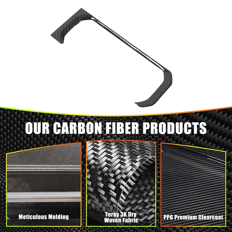 

Suetlcoity для Toyota Highlander 2024, настоящее углеродное волокно, автомобильная центральная шестерня, основание L, декоративная панель, автомобильные аксессуары