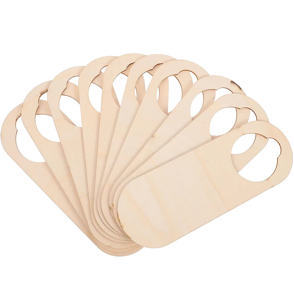 

20Pcs Wooden Door Sign Blank DIY Hanging Signs Room Decor Handmade Craft Plaques for Home Store Hotel Decorations