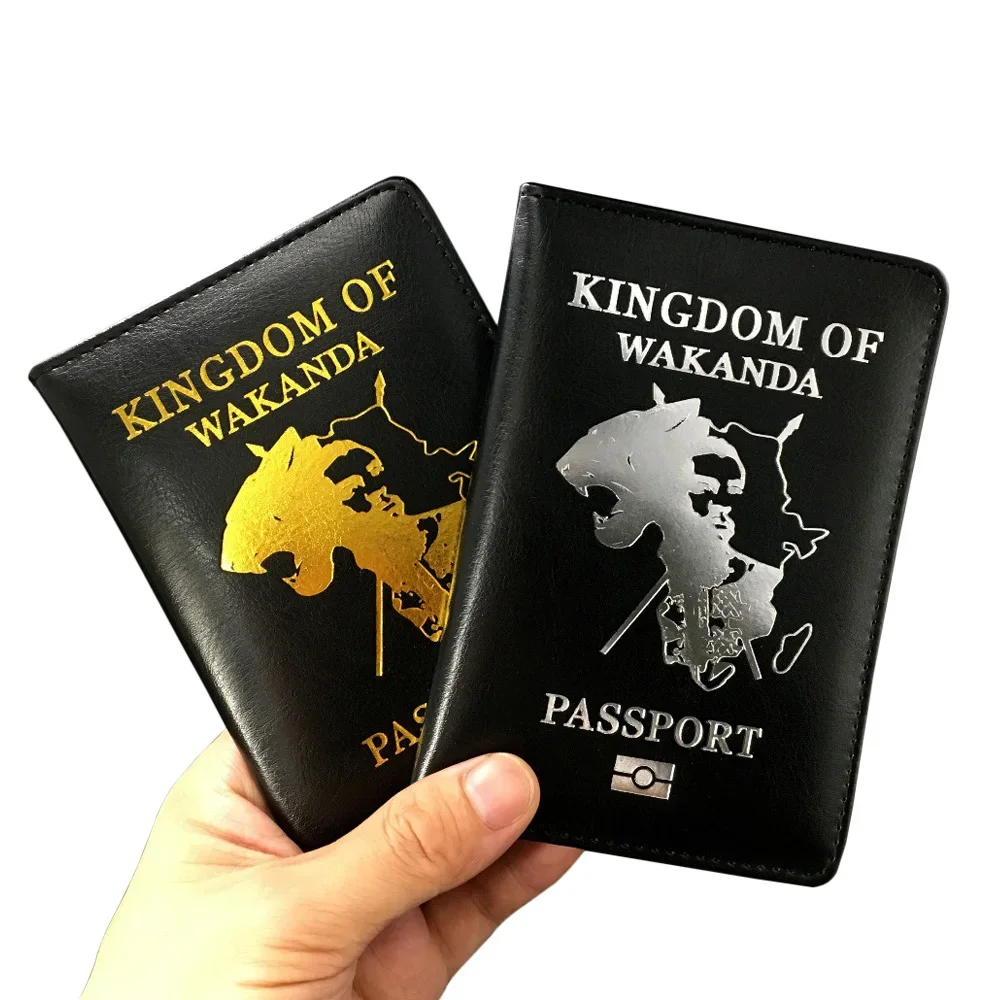 funda para pasaporte Wakanda edición limitada, soporte de pasaporte negro