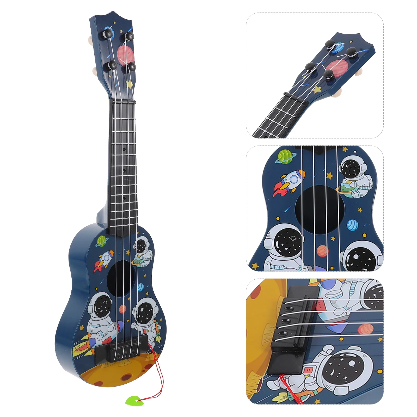 Música estilo chinês pequena guitarra criança crianças brinquedos mini ukulele plástico criança instrumento musical crianças